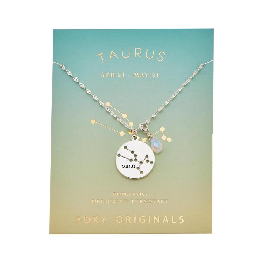 Taurus Stargazer Necklace in Silver