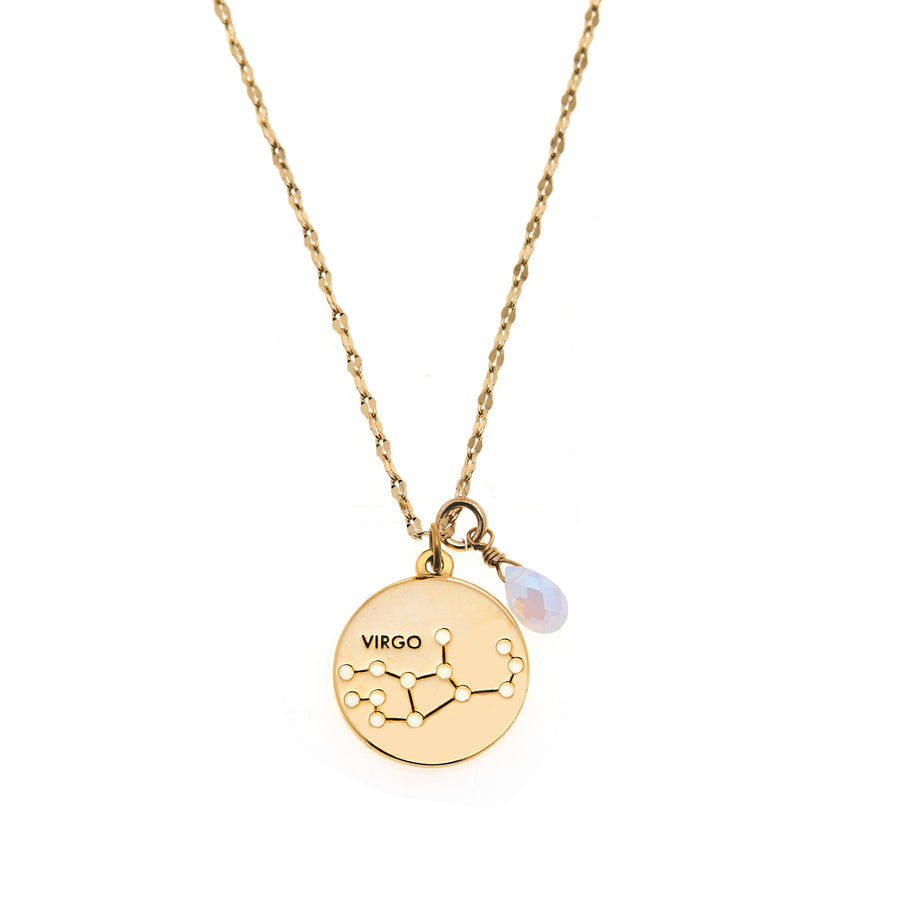 Virgo Stargazer Necklace in Gold
