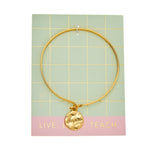 Teacher Inspire Bracelet in Gold