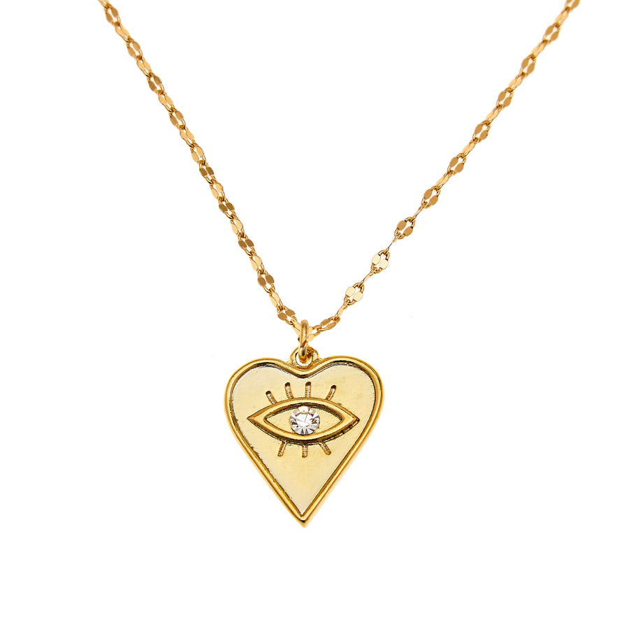 Wild Spirit Heart Necklace in Gold