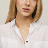 Cancer Zodiac Necklace in Gold