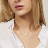 Gemini Zodiac Necklace in Gold