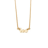 Leo Zodiac Necklace in Gold