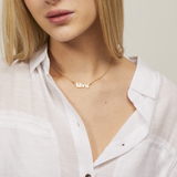 Libra Zodiac Necklace in Gold