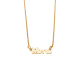 Libra Zodiac Necklace in Gold