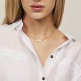 Virgo Zodiac Necklace in Gold