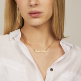 Aquarius Zodiac Necklace in Gold