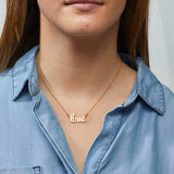 Love Script Necklace in Gold