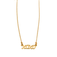 White gold xoxo necklace hot sale